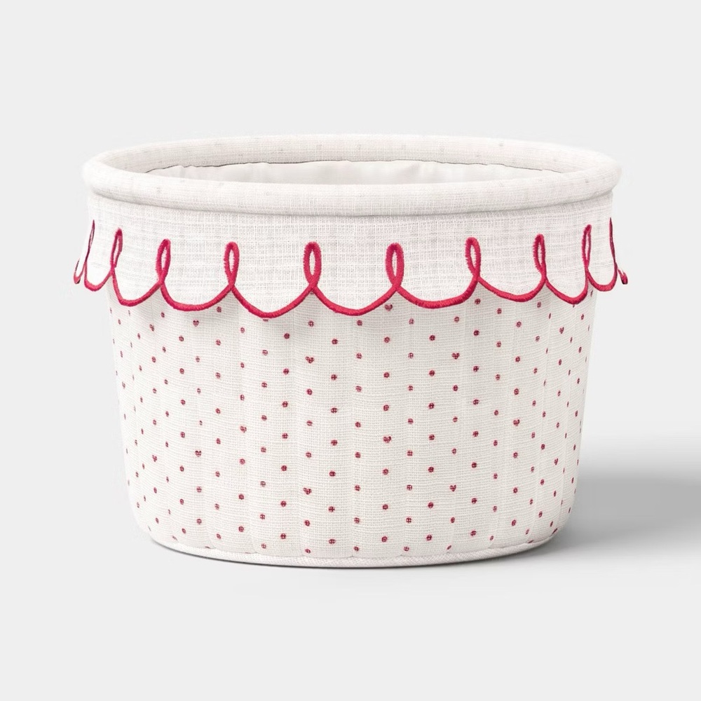 Valentine's Day Basket with Scallop Ruffle - Threshold Spring 2026